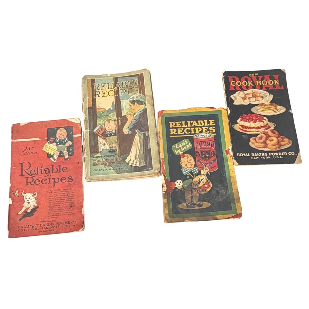 Calumet & Royal Baking Powder Recipe Booklets Vintage Advertising Set of 4